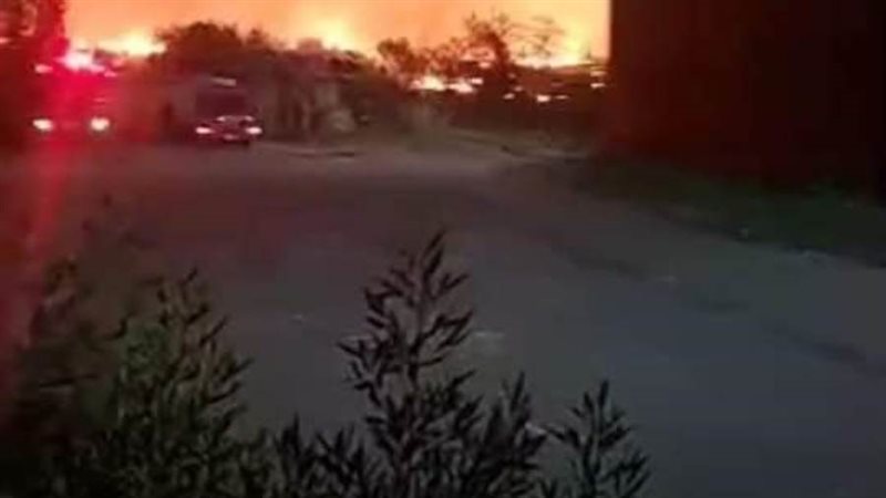 جانب من الحريق المروع