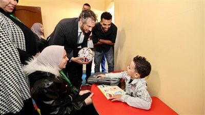 بالصور.. بيراميدز يشارك في الزيارات الميدانية لأصحاب الهمم