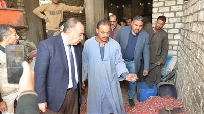 محافظ أسيوط يتفقد ورشًا لإعادة تدوير مخلفات البلاستيك بقرية بويط بمركز ساحل سليم 