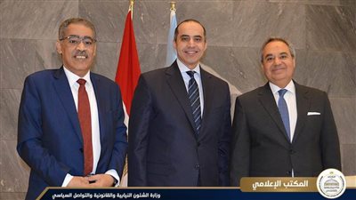 وزير الشؤون النيابية والقانونية والمنسق العام للحوار الوطني يستعرضان تعزيز المشاركة السياسية وحقوق الإنسان بمصر