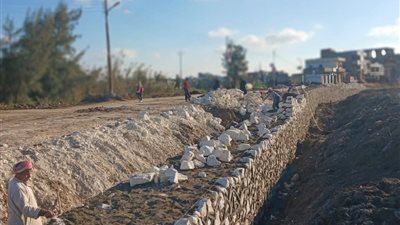 كفر الشيخ.. إنهاء أعمال التبطين بطريق الخاشعة ضمن مشروعات الخطة الاستثمارية