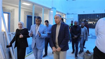 محافظ المنيا يتفقد الأعمال الإنشائية لمركز طب أسرة بملوي