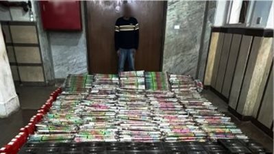 ضبط شخص بحوزته قرابة 29 ألف قطعة ألعاب نارية بالإسكندرية 