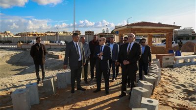 محافظ كفر الشيخ يتفقد أعمال إنشاء المنطقة الترفيهية بمصيف بلطيم