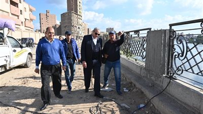 محافظ الغربية يتفقد تطوير الكورنيش ومشروع محور 