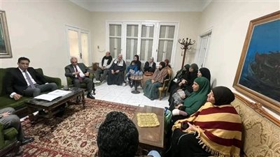 السفير الجوهري يلتقي أسر المتغيبين في ليبيا لمتابعة حادث غرق مركب الهجرة