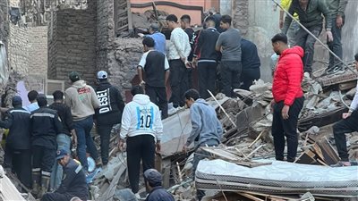 انتهاء البحث تحت أنقاض عقار إمبابة بعد استخراج آخر ضحية