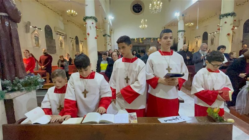 قداس الميلاد في غزة