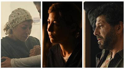 منة شلبى وإياد نصار في لقطات من كواليس 