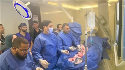 خبير دولي يجري 4 قساطر قلبية معقدة للشريان التاجي بالشيخ زايد التخصصي مجانًا