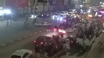 أهالي بني أحمد بالمنيا يشيعون جثامين الأسرة المتوفاة لأب وأبنائه الثلاثة