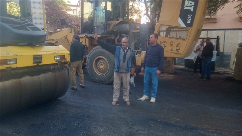 رصف الطرق بأسيوط