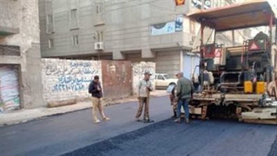 تكثيف أعمال رفع كفاءة شبكة الطرق والارتقاء بخدمات المرافق بالإسكندرية