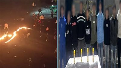 ضبط 10 أشخاص لقيامهم بإشعال النيران بأحد شوارع الإسكندرية احتفالا برأس السنة