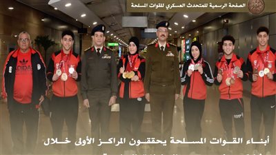 أبناء القوات المسلحة يحققون المراكز الأولى خلال مشاركتهم في عدد من البطولات 