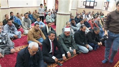 افتتاح مسجد الرحمن بعزبة عوض الله بعد بناصر