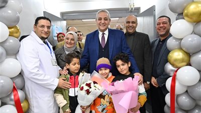 بالصور.. محافظ الغربية يفتتح توسعة قسم العلاج الكيماوي بمركز أورام طنطا