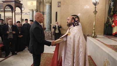 محافظ القاهرة يشهد احتفال الأرمن الأرثوذكس بعيد الميلاد