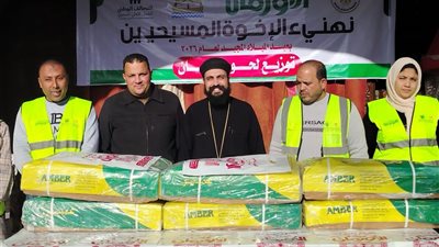 توزيع 900 كيلو لحوم مجانًا في 4 كنائس لدعم 450 أسرة بكفرالشيخ
