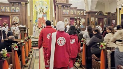 الهلال الأحمر المصري يشارك في التأمين الطبي لاحتفالات عيد الميلاد المجيد