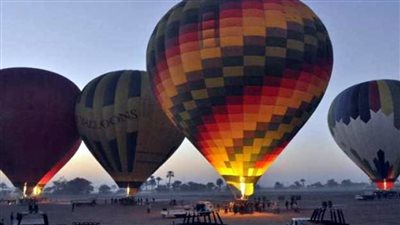 إلغاء تحليق رحلات البالون بسماء الأقصر لليوم الثاني على التوالي 