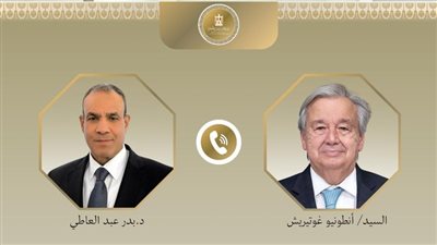 وزير الخارجية يبحث هاتفيا مع جوتيريش مستجدات الأوضاع الاقليمية