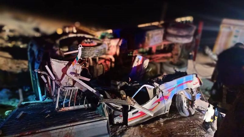 حادث تصادم بالصحراوي