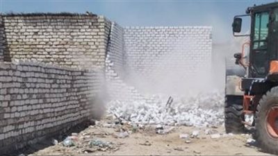 إزالة 146 حالة ضمن حملات الموجة 28 لإزالة التعديات ببني سويف