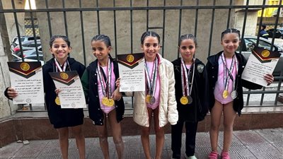 إيزابيلا الهواري تحصد ذهبيتين في مسابقة كأس مصر للجمباز الفني للآنسات