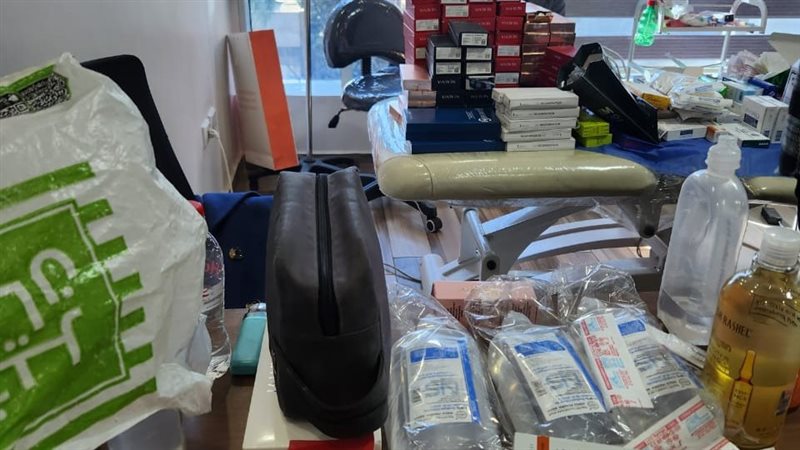 مستلزمات بأحد المراكز