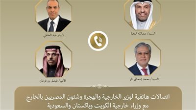 وزير الخارجية يتصل بنظرائه بالسعودية والكويت وباكستان لتبادل وجهات النظر