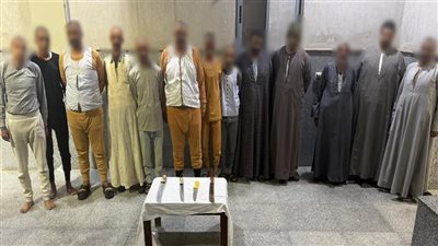 ضبط 13 متهمًا تعدوا على شخص بأسيوط
