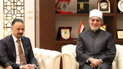 مفتي الجمهورية يبحث مع رئيس ديوان الوقف السُّنِّي العراقي سُبل تعزيز التعاون 