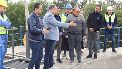بالصور.. رئيس مياه الغربية يطّلع على نسب تنفيذ المحطات الحيوية فى بسيون