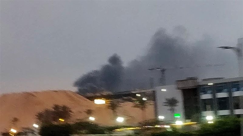 حريق بمصنع للاطباق