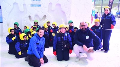 سكي إيجيبت يحتفل باليوم العالمي للجليد في مشهد إنساني ملهم