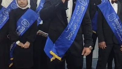 الانشاد فى حب النبي  يجمع زوار معرض الكتاب بجناح الأزهر 