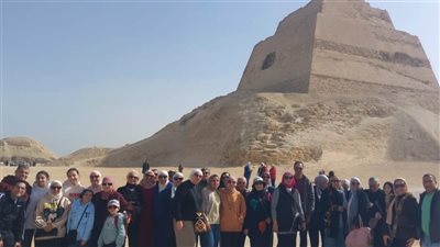 بني سويف تستقبل 44 أعضاء نادي الصيد لزيارة المعالم الأثرية والطبيعية والدينية