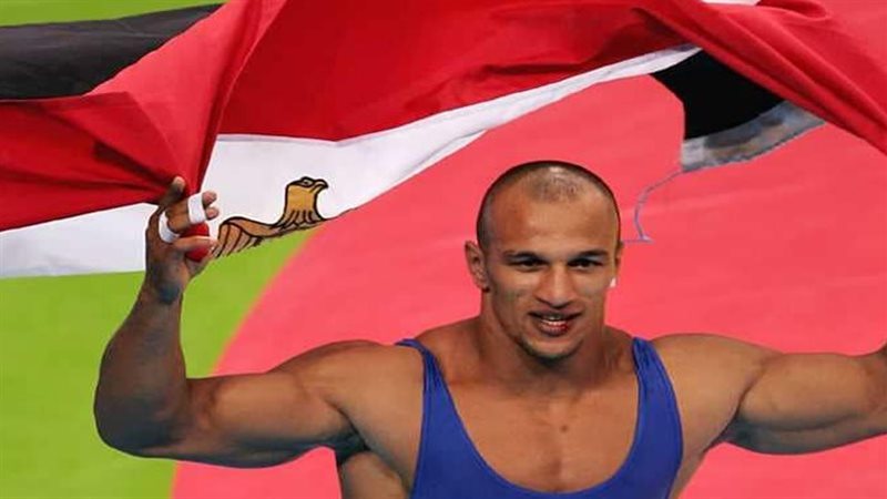 كرم جابر بطل المصارعة