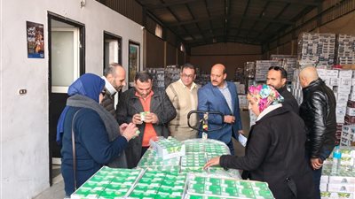  ضبط مخزن بدون ترخيص ومصادرة من ٣١ طن جبن بالإسكندرية