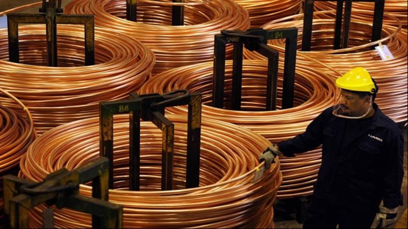 انتاج النحاس في زامبيا