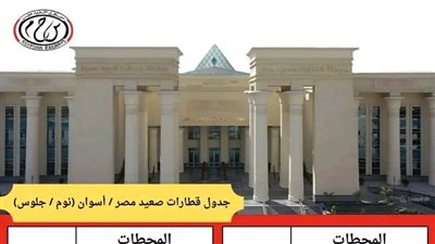 السكة الحديد: تشغيل قطارات مخصوصة بعربات نوم-جلوس بين القاهرة وأسوان