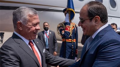 اليوم.. يستقبل الرئيس عبد الفتاح السيسي الملك عبد الله الثاني بن الحسين