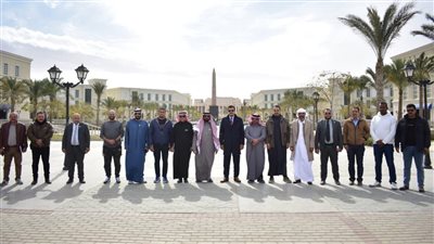 وفد من المجلس الأعلى للاقتصاد العربي الأفريقي يزور مدينة العلمين الجديدة