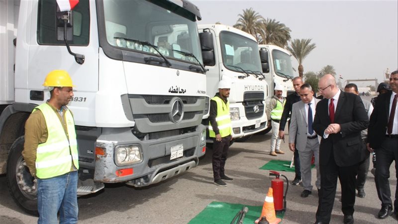 اصطفاف المعدات باهناسيا