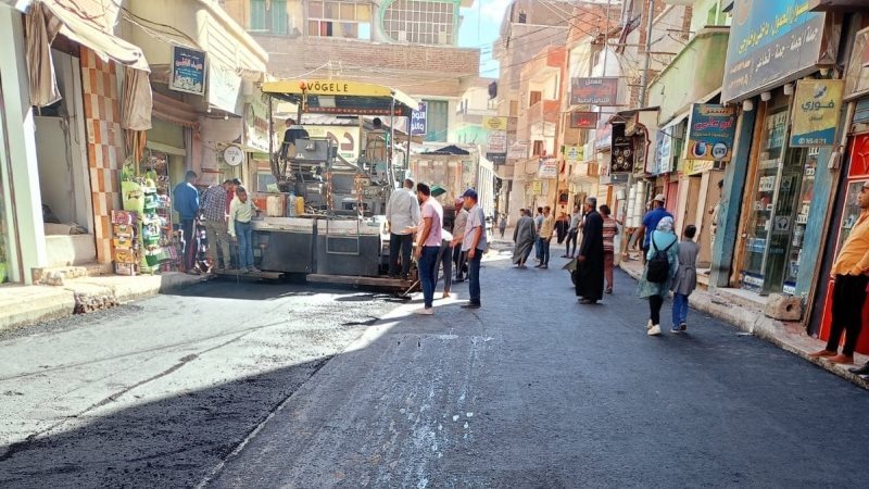 رصف شارع البروة ببسيون