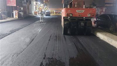 محافظ الجيزة يتابع أعمال توسعة وتطوير ورصف طريق الحفرية بأوسيم والمنيرة 