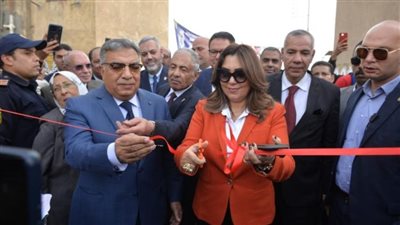 وزيرة التنمية المحلية ومحافظ الدقهلية يفتتحان المجزر الآلي بالسنبلاوين 