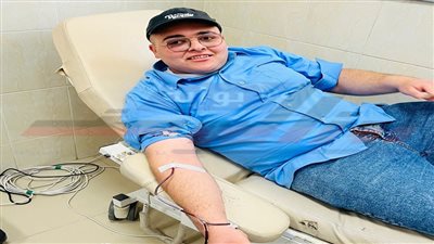 طلاب التربية العسكرية بجامعة كفر الشيخ يتبرعون بالدم للمستشفى الجامعي