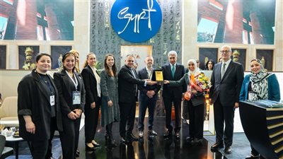 الجناح المصري بالمعرض السياحي الدولي بإسطنبول يحصد جائزة الأفضل من حيث التصميم